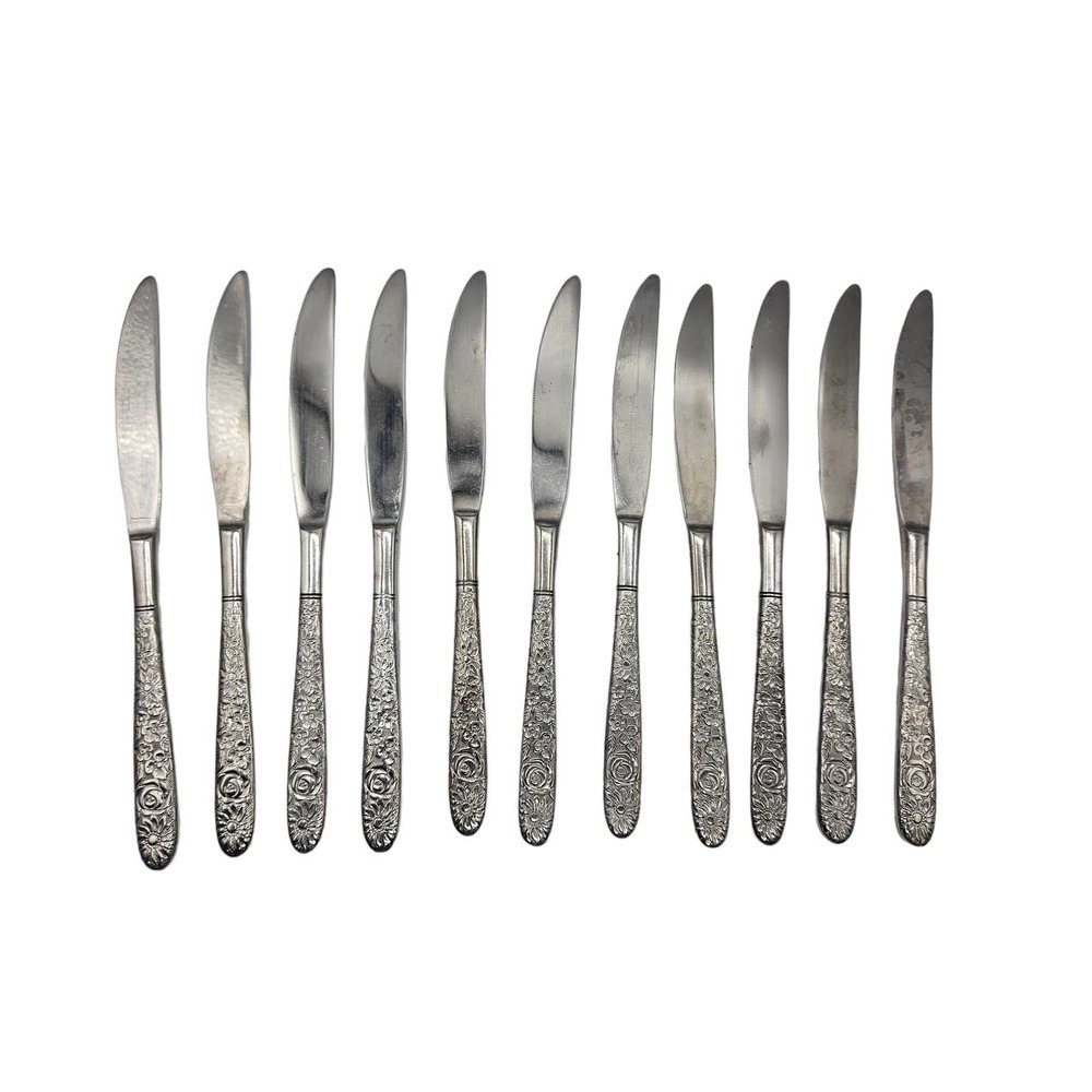 Stanley Roberts SRB-180 Lot of 11 Butter Knives Staineless Silver